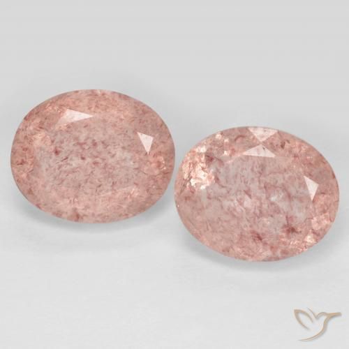 7.77 ct Oval Cut Strawberry Quartz, 11.1 x 9.1 mm From Russia, Photo A