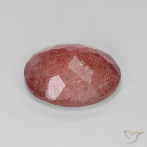 Strawberry Quartz Gemstone in 12 x 10 mm (calibrated) Size for Sale, Strawberry Quartz Stone in Bright Red Color