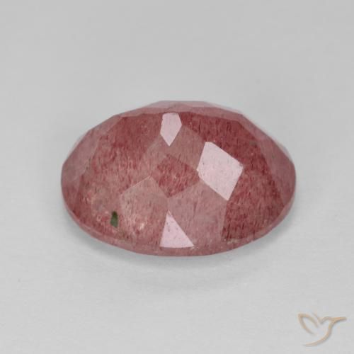 Strawberry Quartz Gemstone in 12 x 10 mm (calibrated) Size for Sale, Strawberry Quartz Stone in Medium Red Color