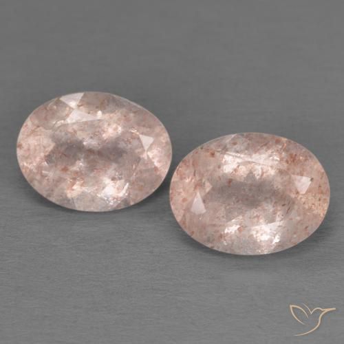 3.44 ct Oval Cut Strawberry Quartz, 9.1 x 7 mm From Russia, Photo A