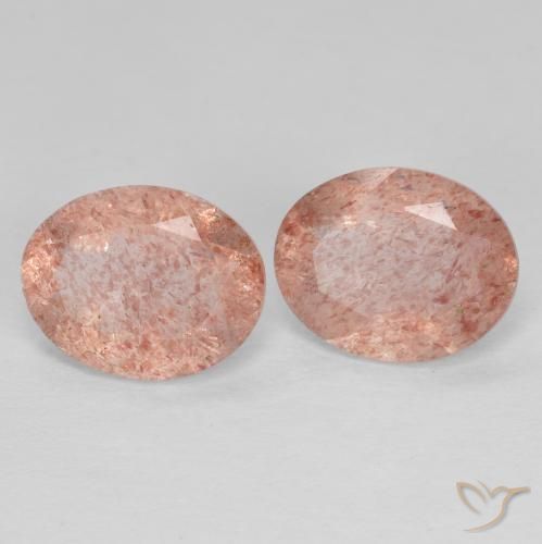 3.1 ct Oval Cut Strawberry Quartz, 9 x 7 mm From Russia, Photo A