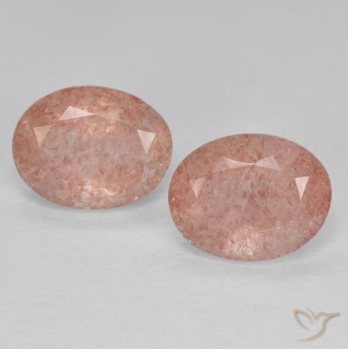 3.65 ct Oval Cut Strawberry Quartz, 9.1 x 7.1 mm From Russia, Photo A