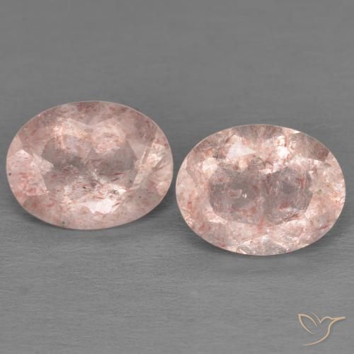3.39 ct Oval Cut Strawberry Quartz, 9.1 x 7 mm From Russia, Photo A