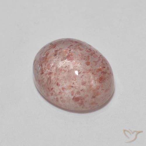 2,7 ct ovaler Erdbeerquarz aus Russland, Größe: 9,1 x 7,2mm, Reinheit: Transparent, Garantiert echter Edelstein, 1 Stück Erdbeerquarz in Rose-rosa Farbe, Mohs-Härte von 7 Geeignet für den täglichen Gebrauch im Schmuck, Photo A