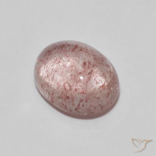 2.39ct Natural Rose Pink Strawberry Quartz, Oval, Transparent