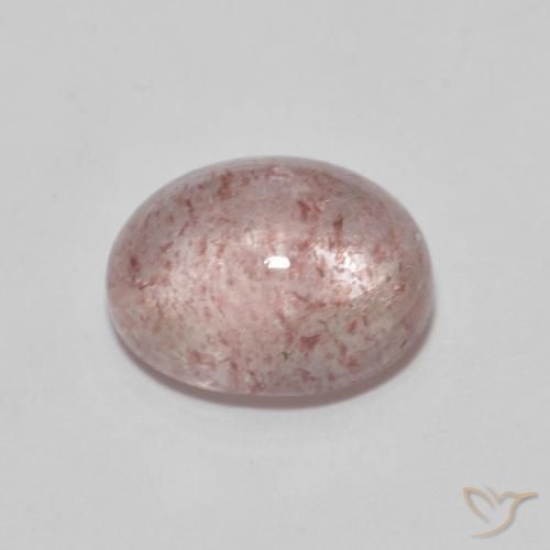 Strawberry Quartz Gemstone in 9 x 7 mm (calibrated) Size for Sale, Strawberry Quartz Stone in Rose Pink Color