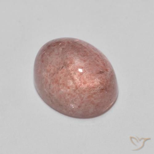 2.64ct Natural Reddish Pink Strawberry Quartz, Oval, Transparent