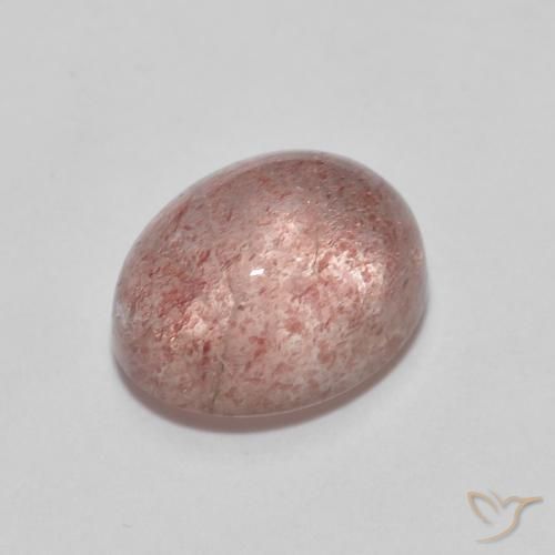2.55ct Natural Rose Pink Strawberry Quartz, Oval, Transparent