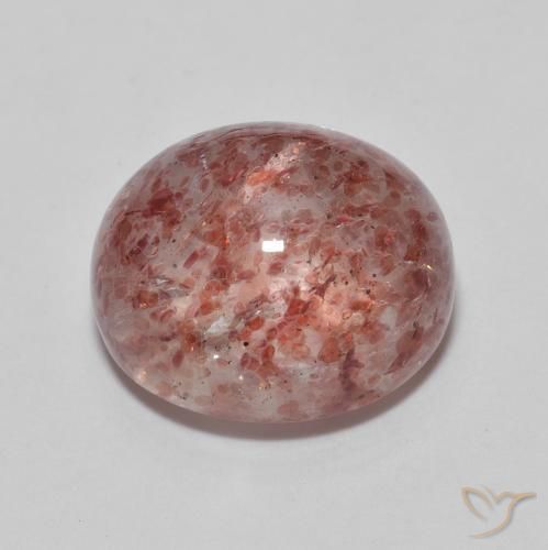 Strawberry Quartz Gemstone in 12 x 10 mm (calibrated) Size for Sale, Strawberry Quartz Stone in Bright Pink Color