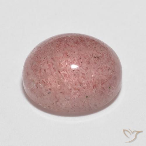 Strawberry Quartz Gemstone in 9 x 7 mm (calibrated) Size for Sale, Strawberry Quartz Stone in Rose Pink Color