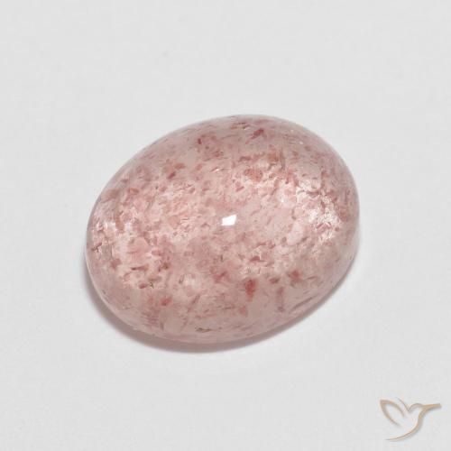2.33ct Natural Light Pink Strawberry Quartz, Oval, Transparent