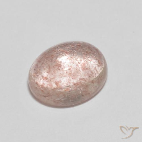 2.50 ct Pink Strawberry Quartz Stone, Natural Strawberry Quartz in Oval Cabochon Shape for Sale