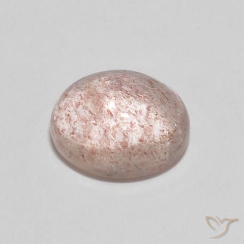 Strawberry Quartz Gemstone in 9 x 7 mm (calibrated) Size for Sale, Strawberry Quartz Stone in Light Pink Color
