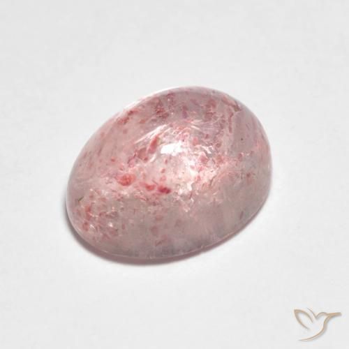 Strawberry Quartz Gemstone in 9 x 7 mm (calibrated) Size for Sale, Strawberry Quartz Stone in Deep Red Color