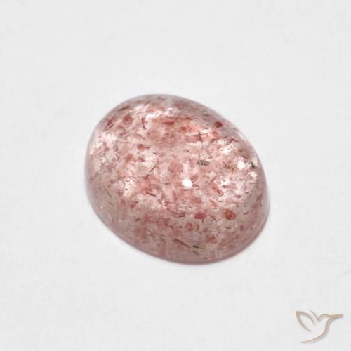 2.09ct Natural Light Pink Strawberry Quartz, Oval, Transparent