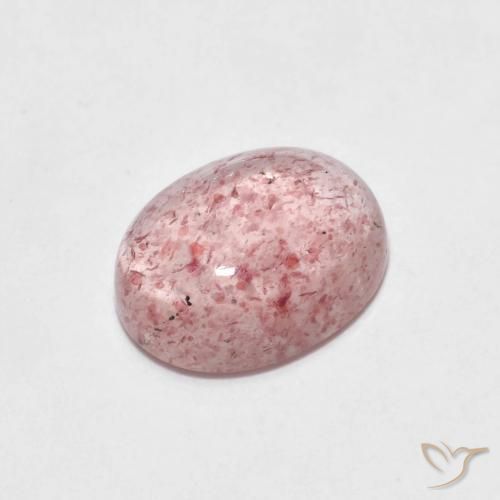 2.08ct Natural Light Pink Strawberry Quartz, Oval, Transparent