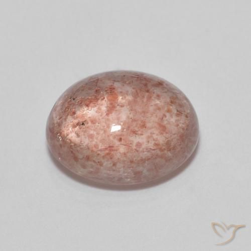 Strawberry Quartz Gemstone in 9 x 7 mm (calibrated) Size for Sale, Strawberry Quartz Stone in Rose Pink Color