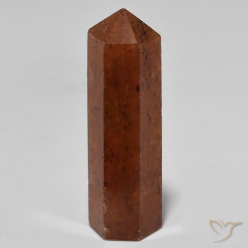 30.88 ct Red Strawberry Quartz Stone, Natural Strawberry Quartz in Pencil Cut Shape for Sale