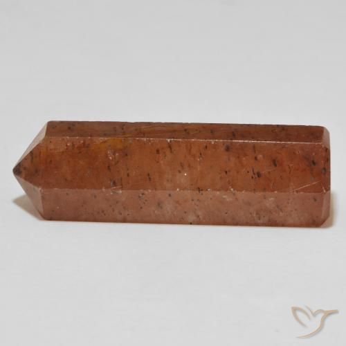 43.16 ct Red Strawberry Quartz Stone, Natural Strawberry Quartz in Pencil Cut Shape for Sale