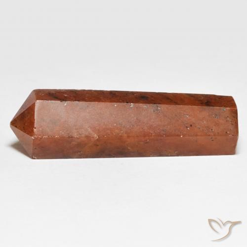 34.09 ct Orange Strawberry Quartz Stone, Natural Strawberry Quartz in Pencil Cut Shape for Sale
