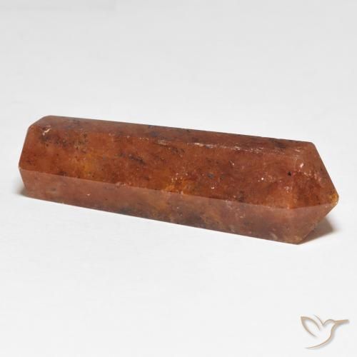 Strawberry Quartz Gemstone in 36.6 x 11.4 mm Size for Sale, Strawberry Quartz Stone in Reddish Orange Color