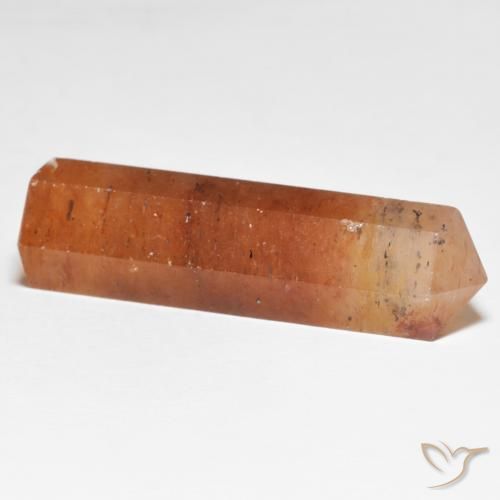 Strawberry Quartz Gemstone in 38.6 x 11.4 mm Size for Sale, Strawberry Quartz Stone in Warm Orange Color