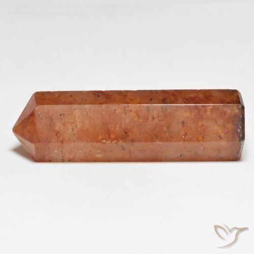 37.31 ct Orange Strawberry Quartz Stone, Natural Strawberry Quartz in Pencil Cut Shape for Sale