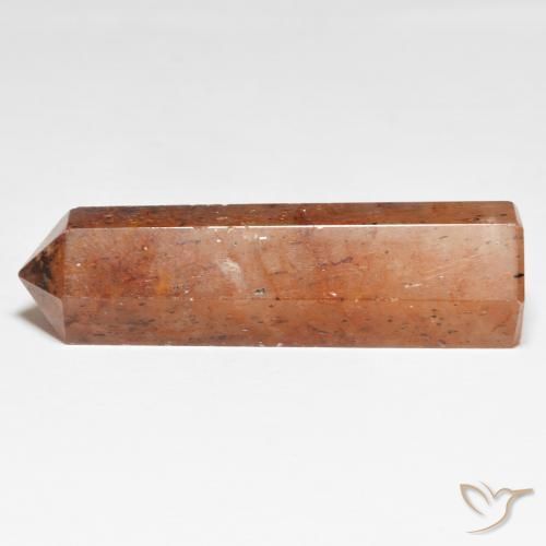 50.65 ct Orange Strawberry Quartz Stone, Natural Strawberry Quartz in Pencil Cut Shape for Sale