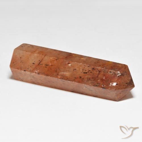 Strawberry Quartz Gemstone in 41.8 x 12.5 mm Size for Sale, Strawberry Quartz Stone in Medium Orange Color