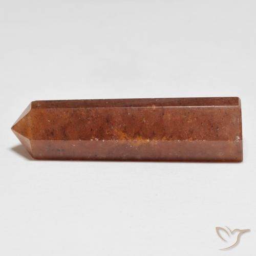 38.23 ct Red Strawberry Quartz Stone, Natural Strawberry Quartz in Pencil Cut Shape for Sale