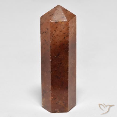 44.34 ct Red Strawberry Quartz Stone, Natural Strawberry Quartz in Pencil Cut Shape for Sale