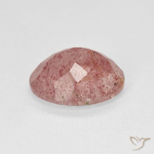 Strawberry Quartz Gemstone in 12 x 10 mm (calibrated) Size for Sale, Strawberry Quartz Stone in Light Rose Pink Color