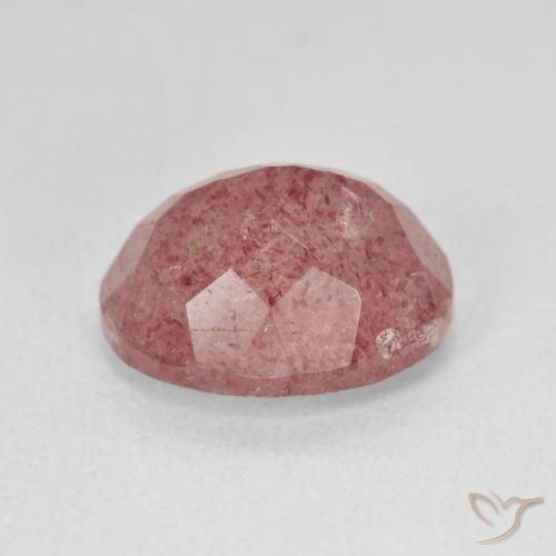 Strawberry Quartz Gemstone in 12 x 10 mm (calibrated) Size for Sale, Strawberry Quartz Stone in Light Rose Pink Color