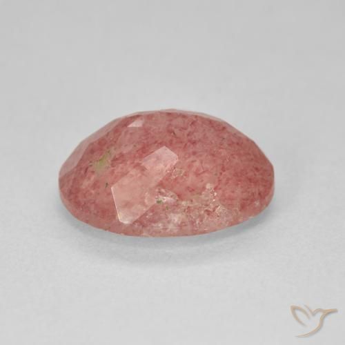 Strawberry Quartz Gemstone in 12 x 10 mm (calibrated) Size for Sale, Strawberry Quartz Stone in Medium Pink Color