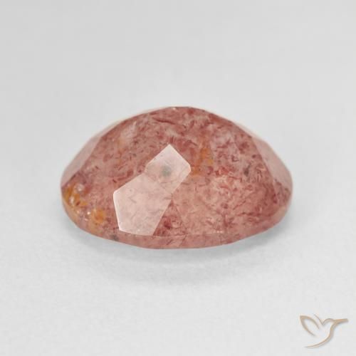 Strawberry Quartz Gemstone in 12 x 10 mm (calibrated) Size for Sale, Strawberry Quartz Stone in Blood Red Color