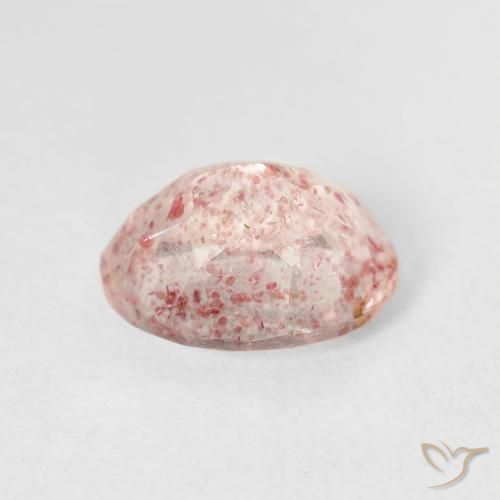 Strawberry Quartz Gemstone in 10 x 8 mm (calibrated) Size for Sale, Strawberry Quartz Stone in Light Pink Color