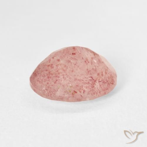 Strawberry Quartz Gemstone in 10 x 8 mm (calibrated) Size for Sale, Strawberry Quartz Stone in Earthy Pink Color