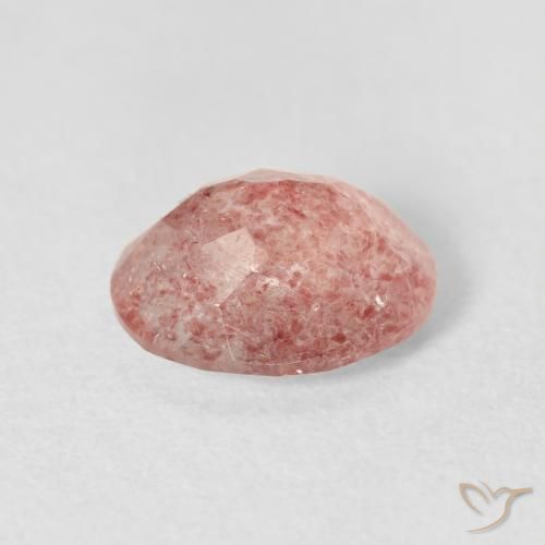 Strawberry Quartz Gemstone in 10 x 8 mm (calibrated) Size for Sale, Strawberry Quartz Stone in Light Rose Pink Color