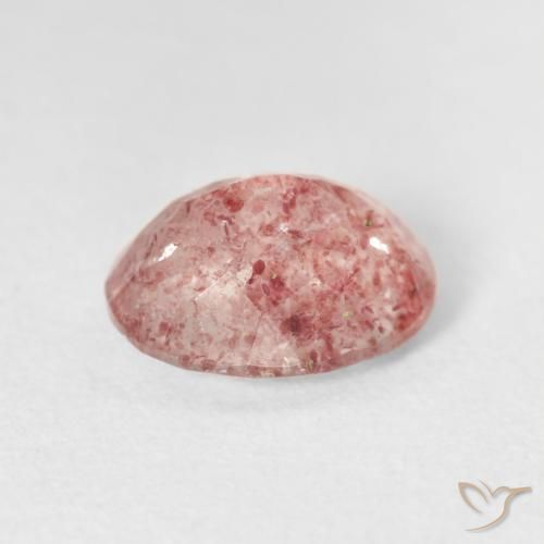Strawberry Quartz Gemstone in 10 x 8 mm (calibrated) Size for Sale, Strawberry Quartz Stone in Bright Pink Color