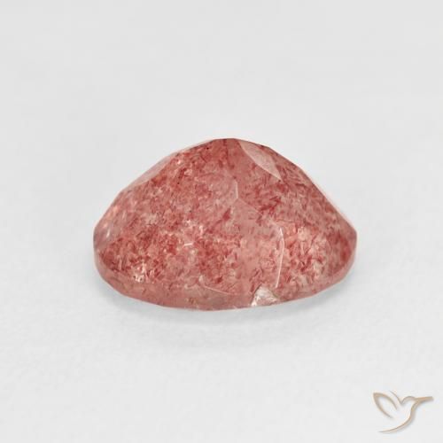 Strawberry Quartz Gemstone in 10 x 8 mm (calibrated) Size for Sale, Strawberry Quartz Stone in Medium Pink Color