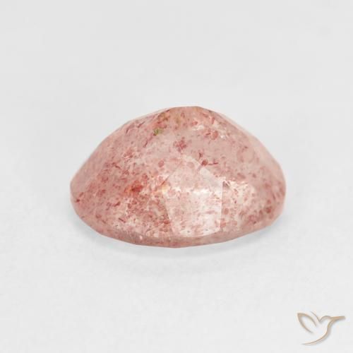 Strawberry Quartz Gemstone in 10 x 8 mm (calibrated) Size for Sale, Strawberry Quartz Stone in Light Pink Color