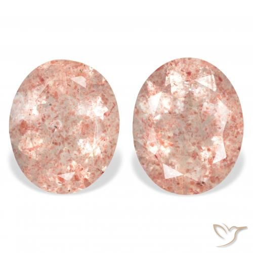6.36ctw Natural Light Pink Strawberry Quartz, Oval, Transparent