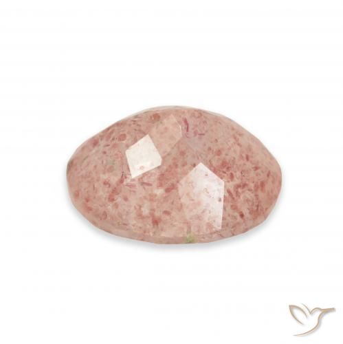 Strawberry Quartz Gemstone in 11 x 9 mm (calibrated) Size for Sale, Strawberry Quartz Stone in Light Pink Color