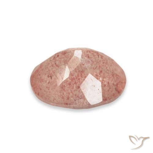 Strawberry Quartz Gemstone in 11 x 9 mm (calibrated) Size for Sale, Strawberry Quartz Stone in Raspberry Pink Color