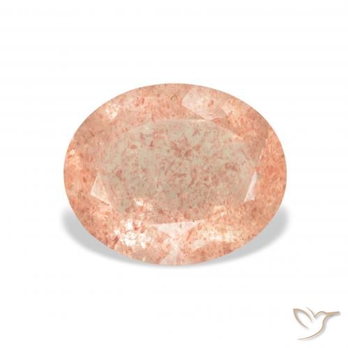 3.31ct Natural Light Pink Strawberry Quartz, Oval, Transparent