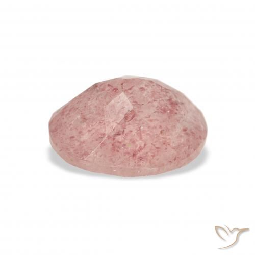 Strawberry Quartz Gemstone in 11 x 9 mm (calibrated) Size for Sale, Strawberry Quartz Stone in Light Pink Color
