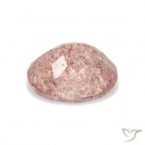 Strawberry Quartz Gemstone in 11 x 9 mm (calibrated) Size for Sale, Strawberry Quartz Stone in Light Pink Color