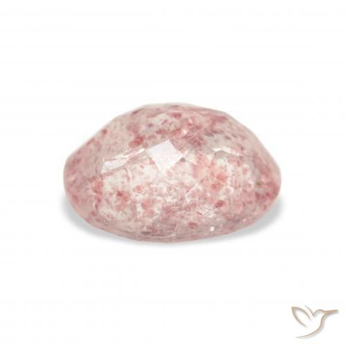 Strawberry Quartz Gemstone in 11 x 9 mm (calibrated) Size for Sale, Strawberry Quartz Stone in Earthy Pink Color