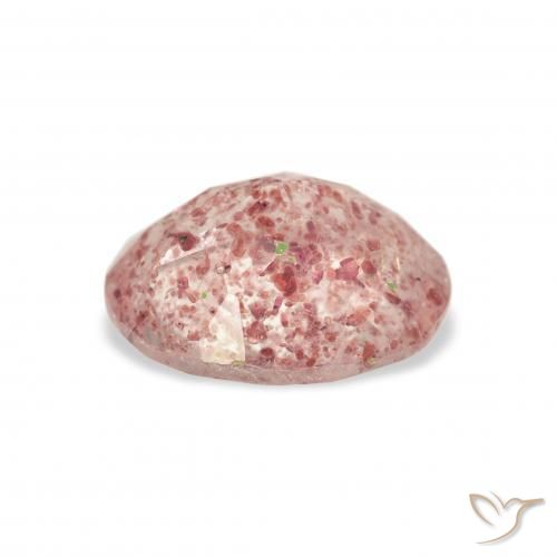 Strawberry Quartz Gemstone in 11 x 9 mm (calibrated) Size for Sale, Strawberry Quartz Stone in Light Rose Pink Color