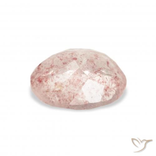 Strawberry Quartz Gemstone in 10.9 x 5.7 mm Size for Sale, Strawberry Quartz Stone in Orange Pink Color